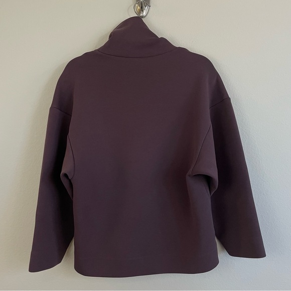 COS Purple Roll Neck Scuba Top Sweater Size XS - Picture 7 of 9
